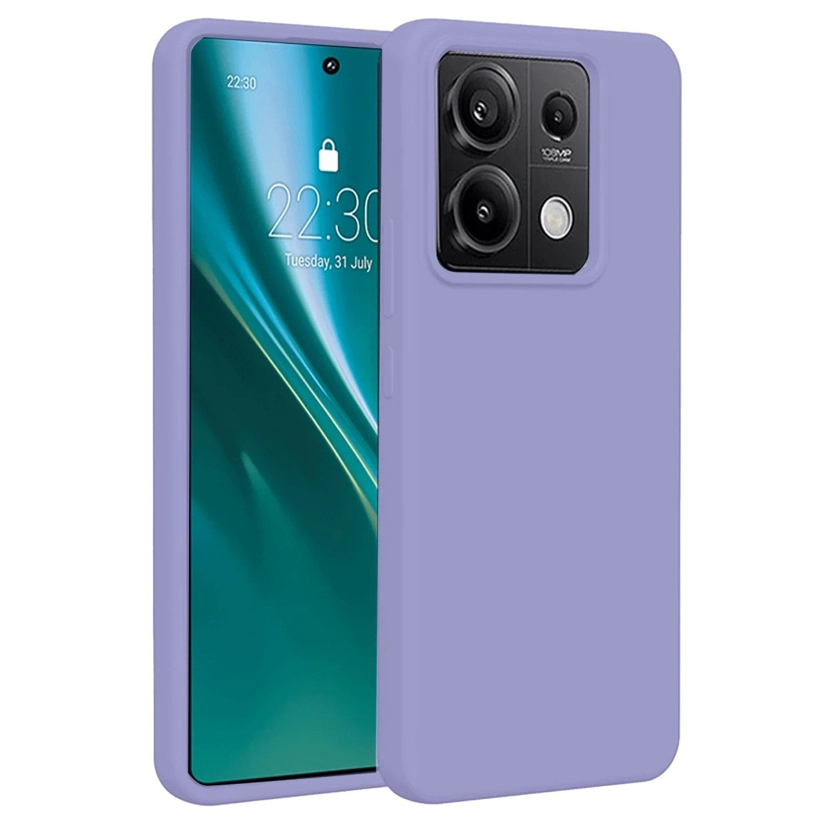 Mey İthalat® Redmi Note 13 Pro 4G Kılıf First Silikon - Lila