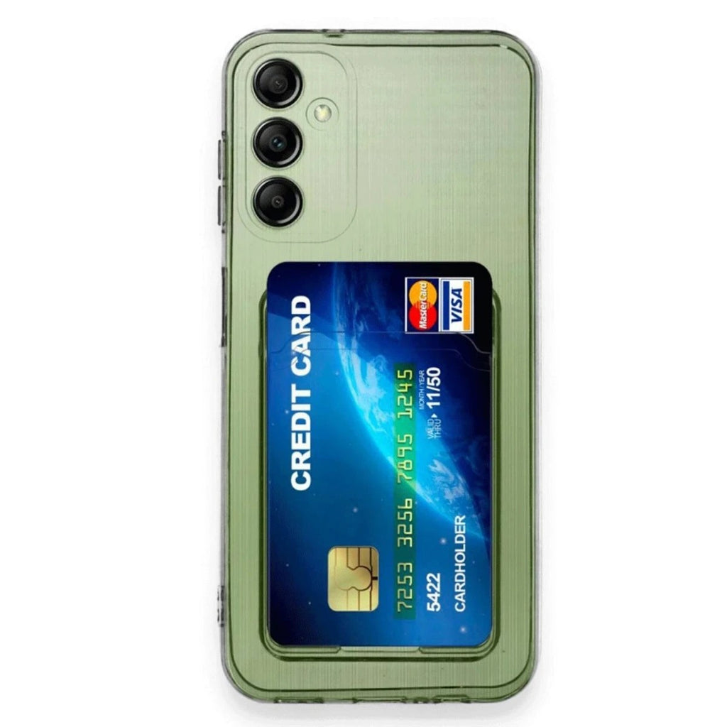 Mey İthalat® Samsung Galaxy A16 5G Kılıf Kart Şeffaf Silikon - Şeffaf
