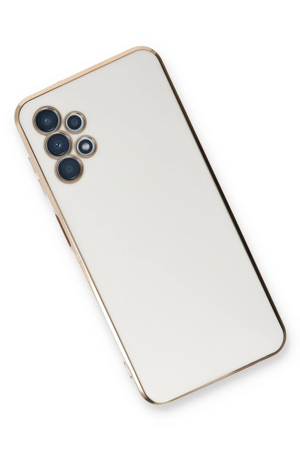 Mey İthalat® Samsung Galaxy A13 4G Kılıf Volet Silikon - Beyaz