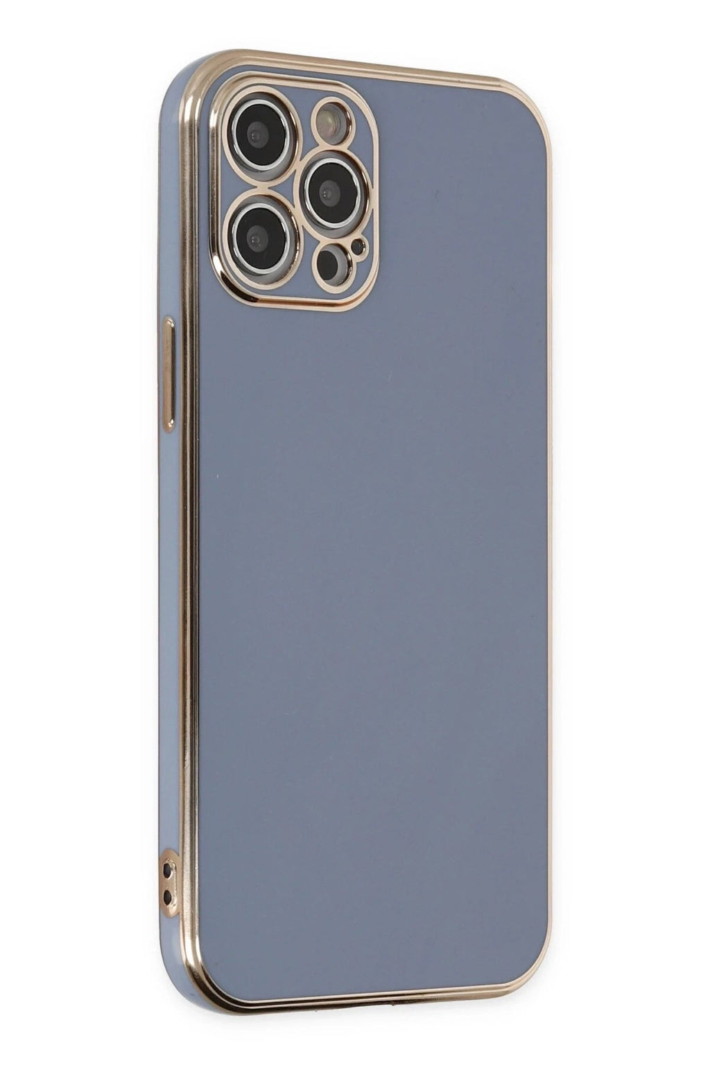 Mey İthalat® iPhone 12 Pro Max Kılıf Volet Silikon - Mavi