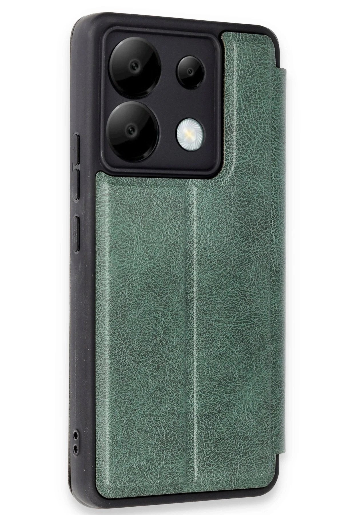 Mey İthalat® Redmi Note 13 Pro 5G Kılıf Flip Cover - Koyu Yeşil