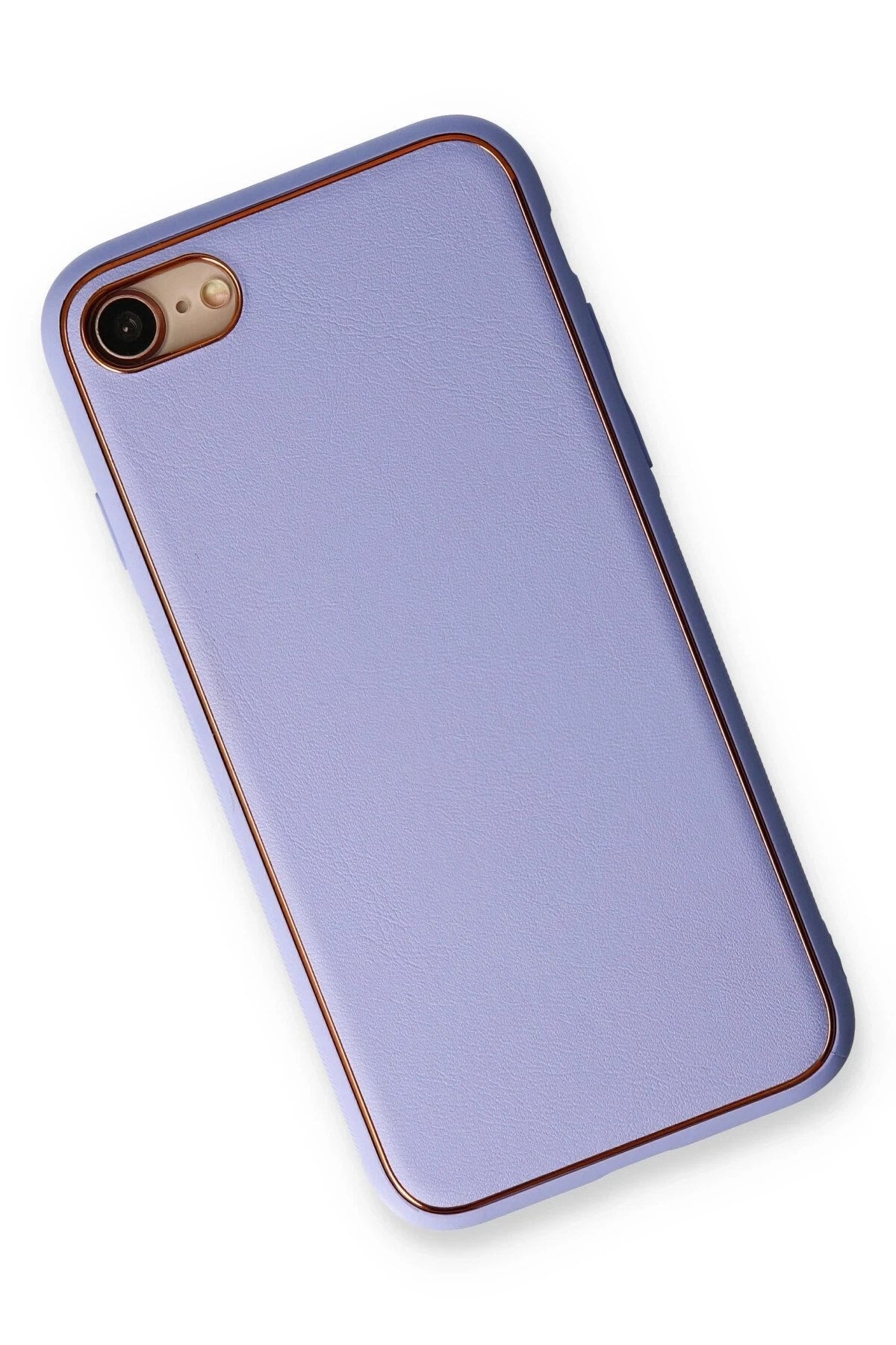 Mey İthalat® iPhone 7 Kılıf Coco Deri Silikon Kapak - Açık Lila