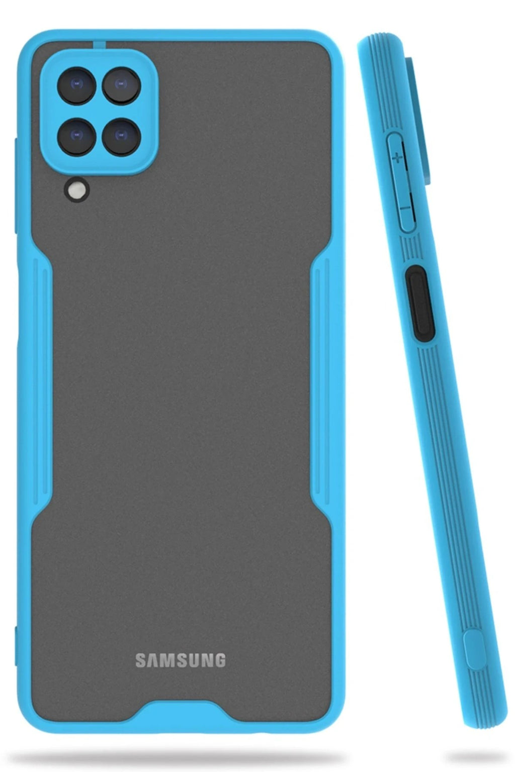 Mey İthalat® Samsung Galaxy A22 Kılıf Platin Silikon - Mavi