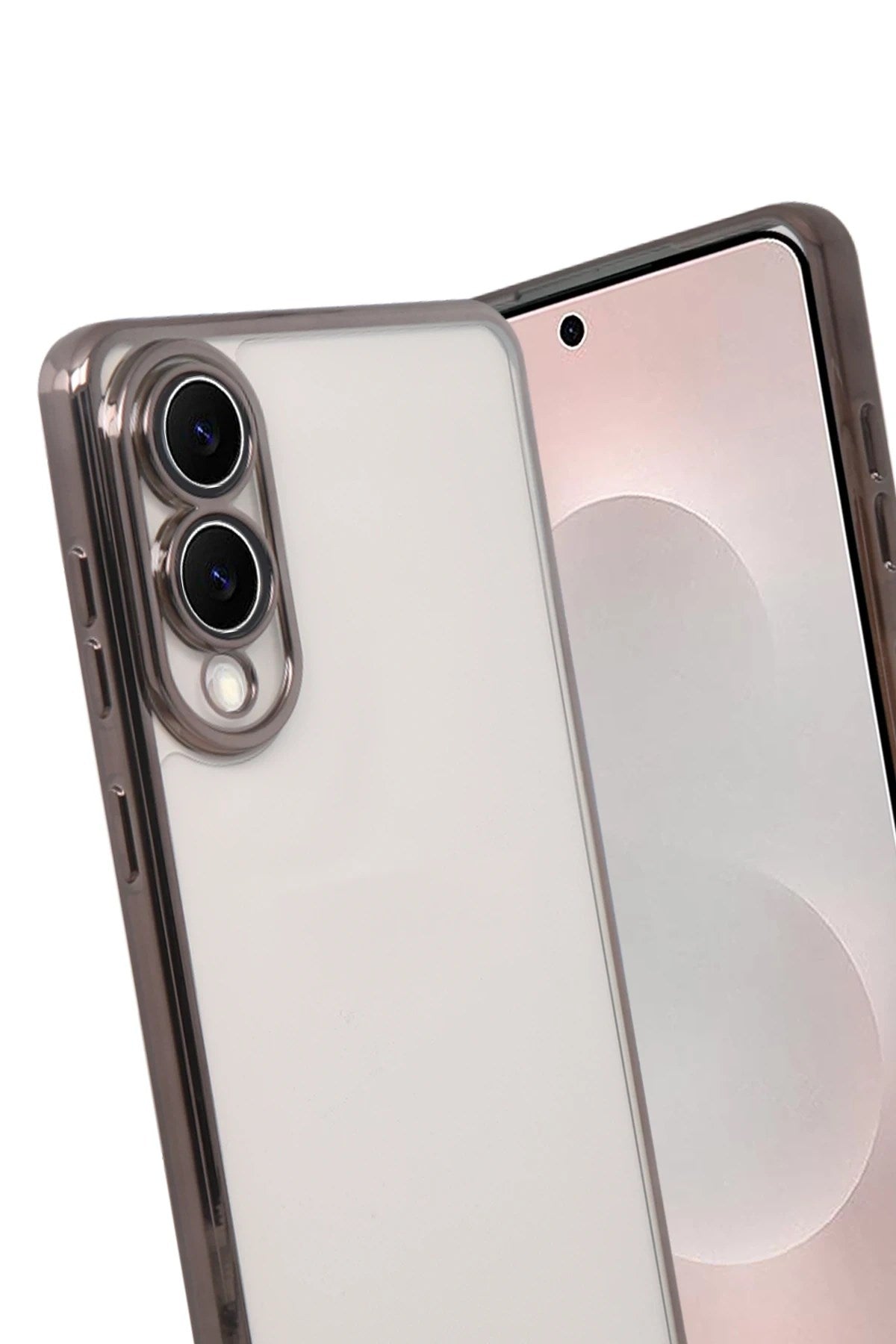 Mey İthalat® Samsung Galaxy S25 Edge Lensli Silikon - Titan Gri