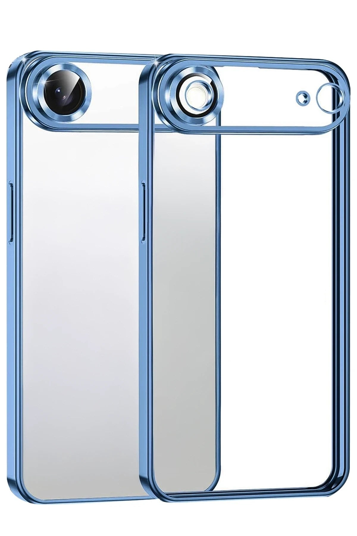 Mey İthalat® iPhone 17 Air Lensli Silikon - Açık Mavi