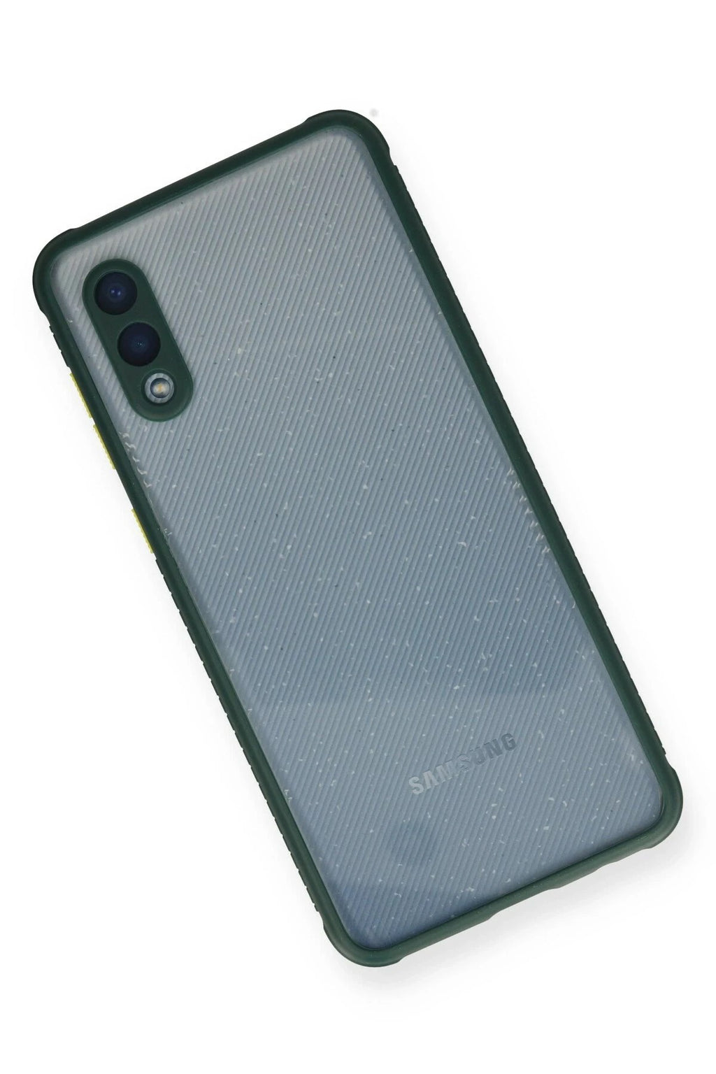 Mey İthalat® Samsung Galaxy A02 Kılıf Miami Şeffaf Silikon - Koyu Yeşil
