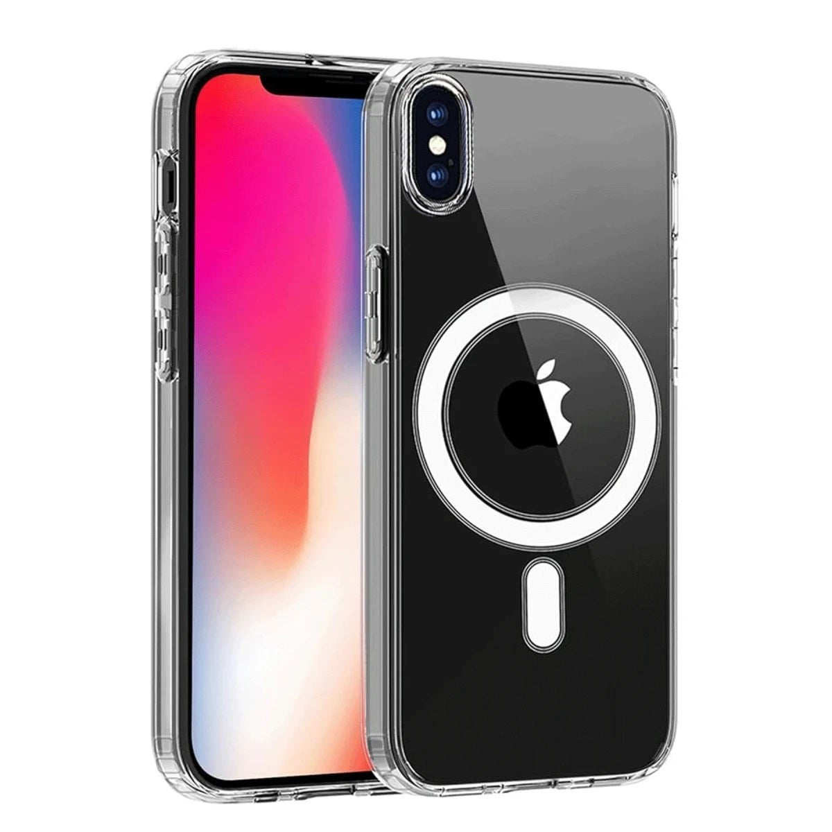 Mey İthalat® iPhone X Kılıf Magneticsafe Şeffaf Silikon - Şeffaf