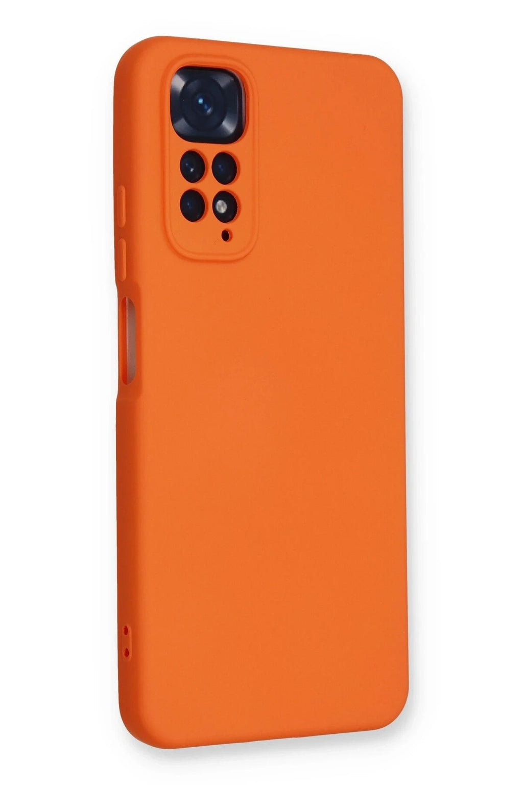 Mey İthalat® Redmi Note 11 Kılıf Nano içi Kadife Silikon - Turuncu