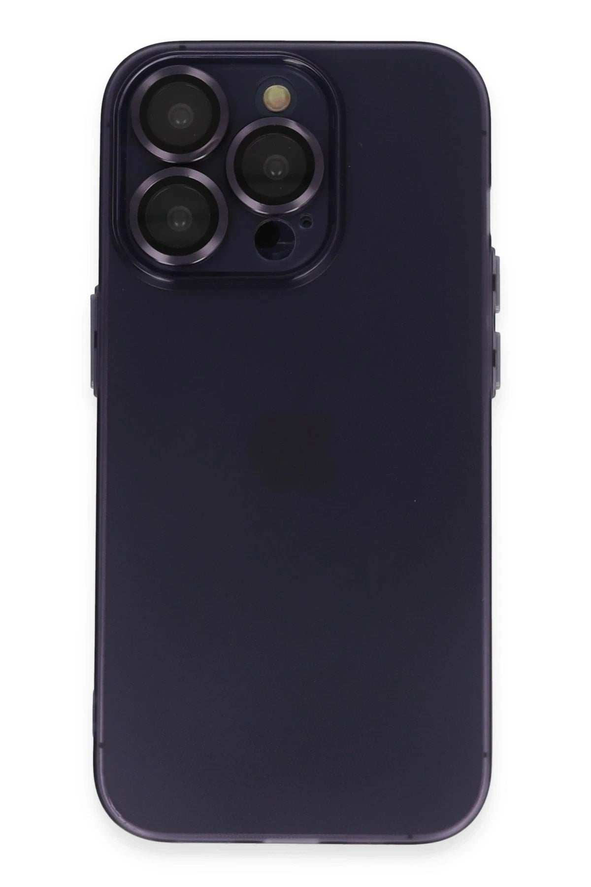 Mey İthalat® iPhone 14 Pro Max Kılıf Luko Lens Silikon - Siyah