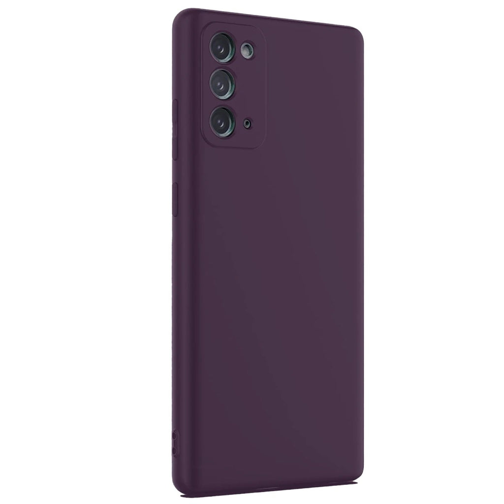 Mey İthalat® Samsung Galaxy Note 20 Kılıf First Silikon - Mürdüm
