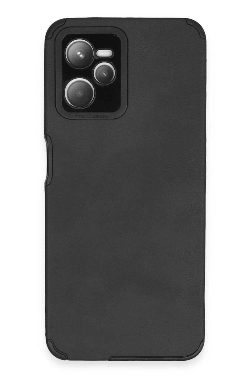Mey İthalat® Realme C35 Kılıf Loop Deri Silikon - Siyah