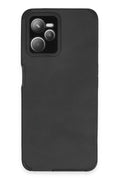 Mey İthalat® Realme C35 Kılıf Loop Deri Silikon - Siyah