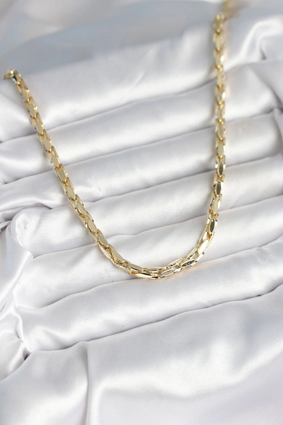 Mey İthalat® Pirinç Gold Renk 60 cm Zincir Kadın Kolye