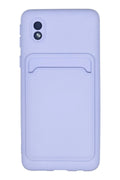 Mey İthalat® Samsung Galaxy A01 Core Kılıf Kelvin Kartvizitli Silikon - Lila