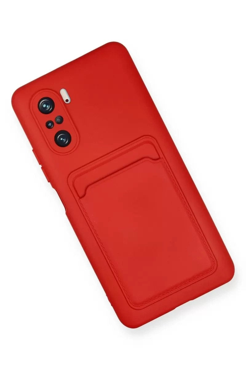 Mey İthalat® Mi 11i Kılıf Kelvin Kartvizitli Silikon - Kırmızı
