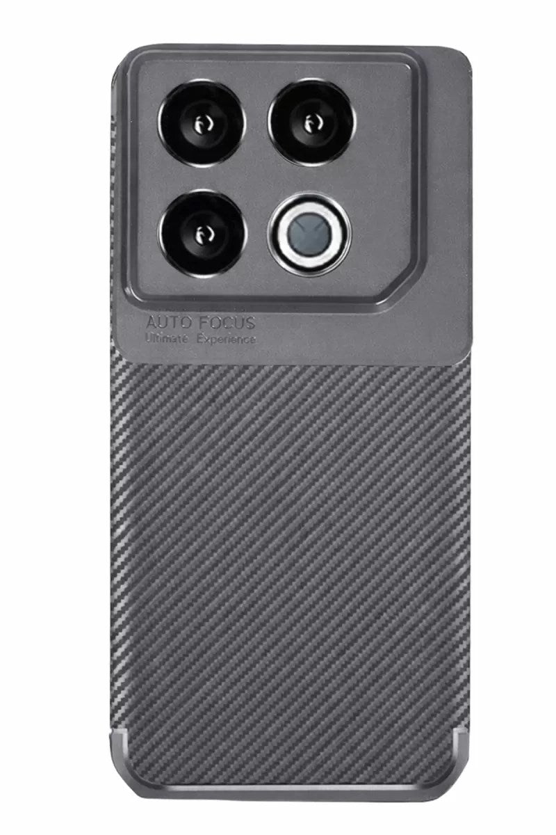 Mey İthalat® İnfinix GT 20 Pro Kılıf Auto Focus Karbon Kapak - Gri
