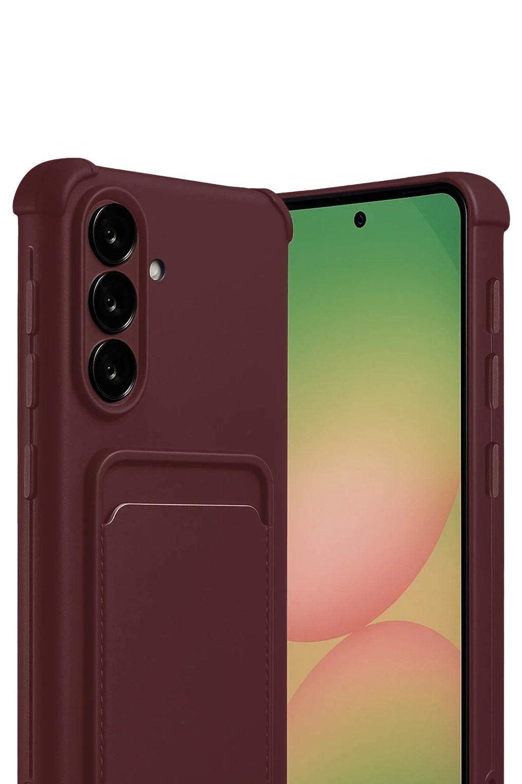 Mey İthalat® Samsung Galaxy A17 5G Kelvin Kartvizitli Silikon - Bordo