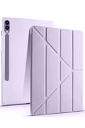 Mey İthalat® Samsung Galaxy X610 Tab S9 FE Plus 12.4 Kılıf Kalemlikli Mars Tablet Kılıfı - Lila