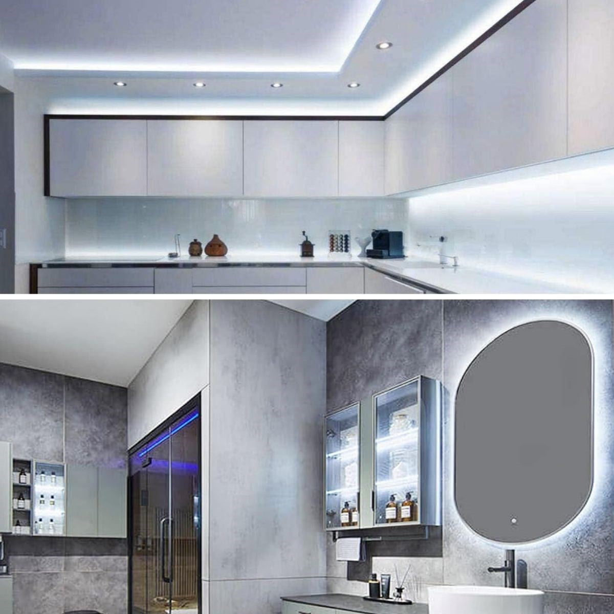 Beyaz LED Şerit 5m – 60 LED/m 12V 14.4W Güçlü 3 Çipli Işık Şerit Led
