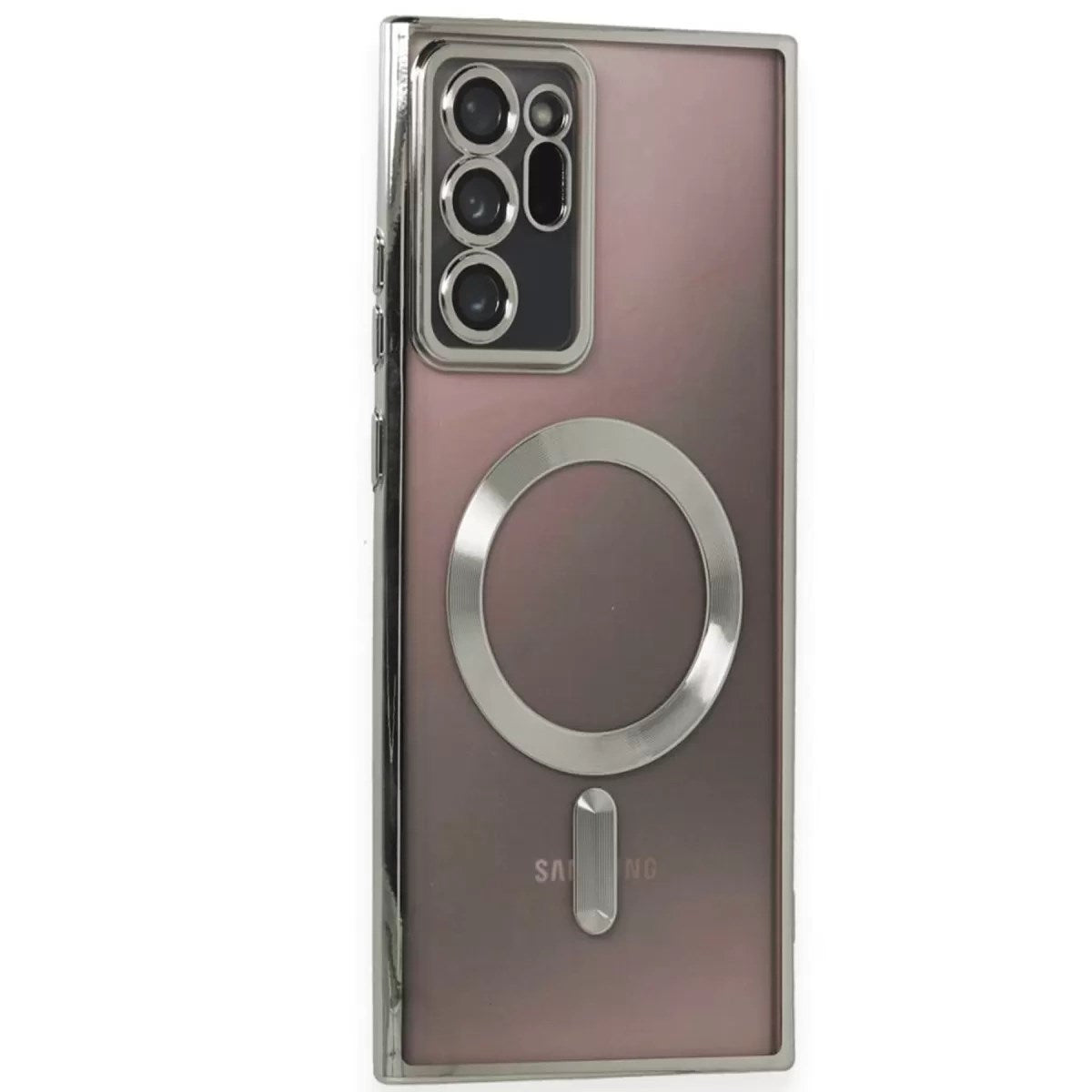Mey İthalat® Samsung Galaxy Note 20 Ultra Kılıf Kross Magneticsafe Kapak - Titan Gri