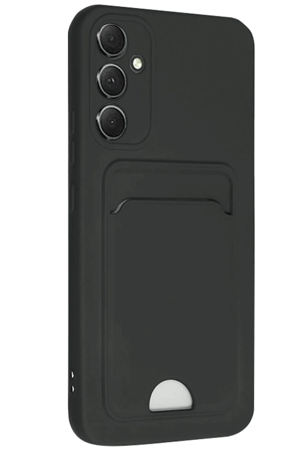 Mey İthalat® Samsung Galaxy A16 5G Kılıf Kelvin Kartvizitli Silikon - Siyah
