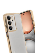 Mey İthalat® Realme C75 4G Kılıf Lensli Silikon - Gold
