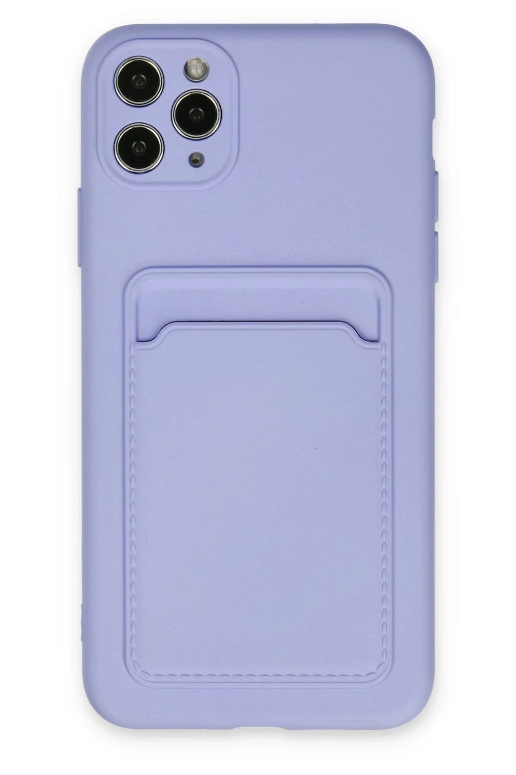 Mey İthalat® iPhone 11 Pro Max Kılıf Kelvin Kartvizitli Silikon - Lila