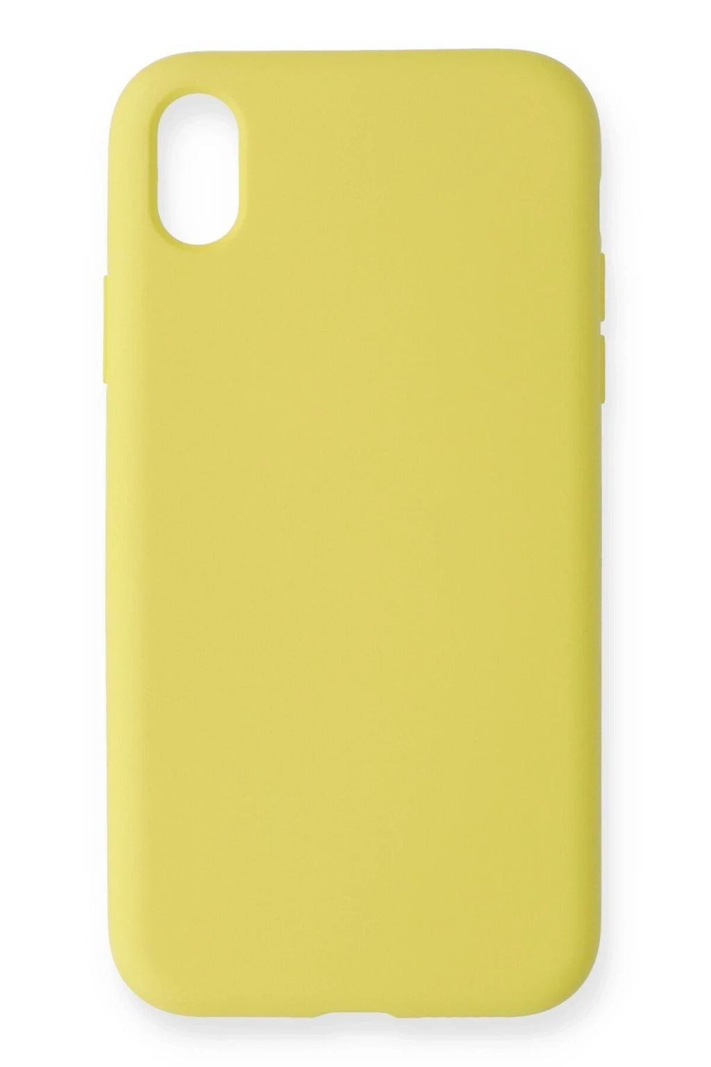 Mey İthalat® iPhone XR Kılıf Nano içi Kadife Silikon - Sarı
