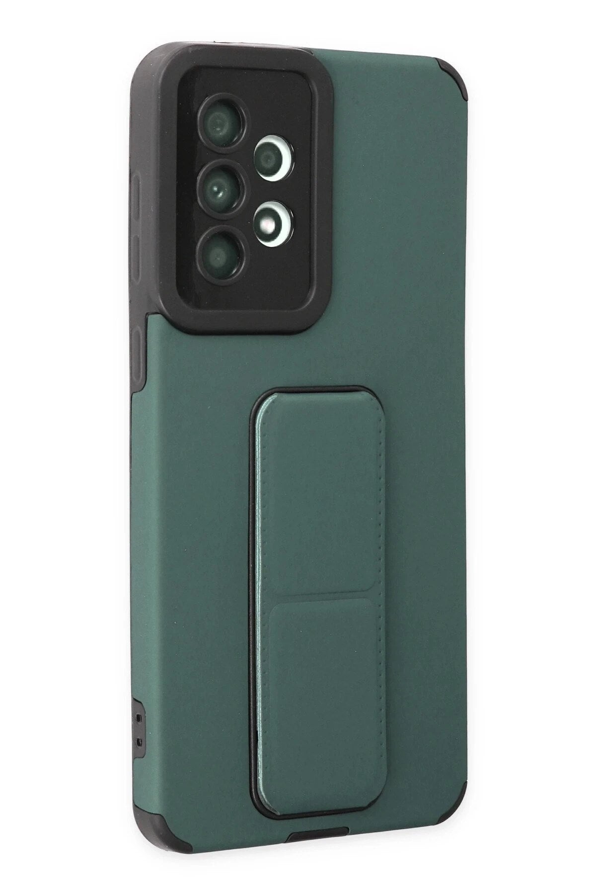 Mey İthalat® Samsung Galaxy A33 5G Kılıf Mega Standlı Silikon - Yeşil