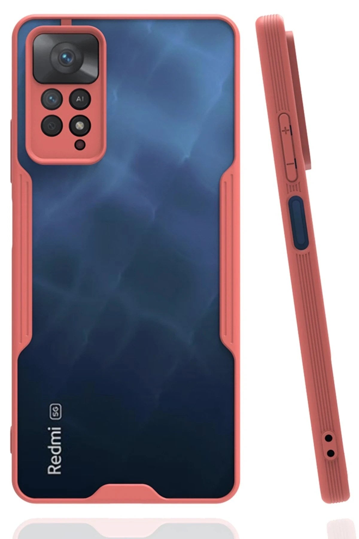 Mey İthalat® Redmi Note 11 Pro Kılıf Platin Silikon - Pembe