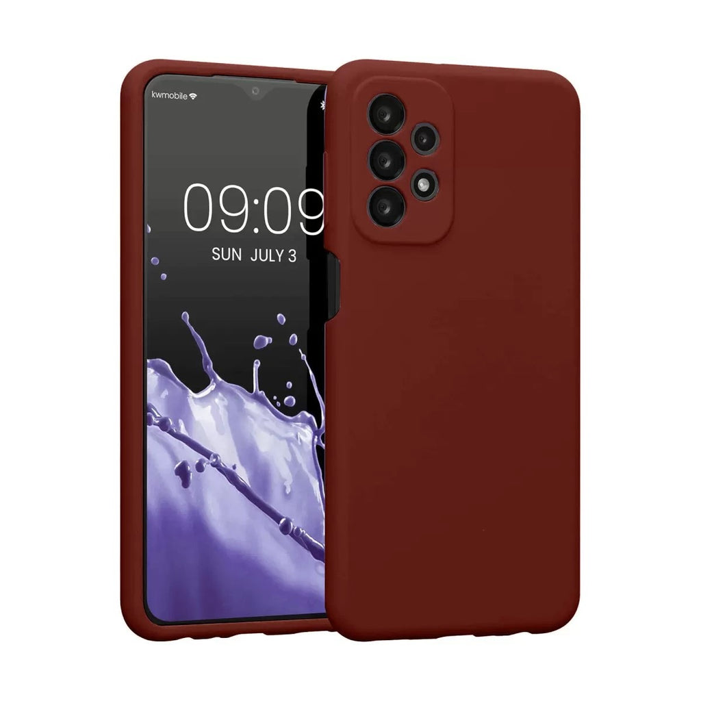 Mey İthalat® Samsung Galaxy A23 4G Kılıf First Silikon - Bordo