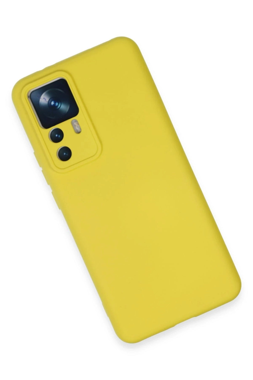 Mey İthalat® Mi 12T Pro Kılıf Nano içi Kadife Silikon - Sarı