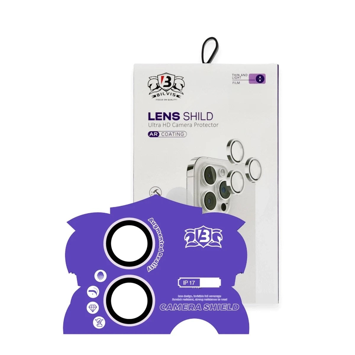 Mey İthalat® iPhone 17 Bilvis Titan Kamera Lens - Lila