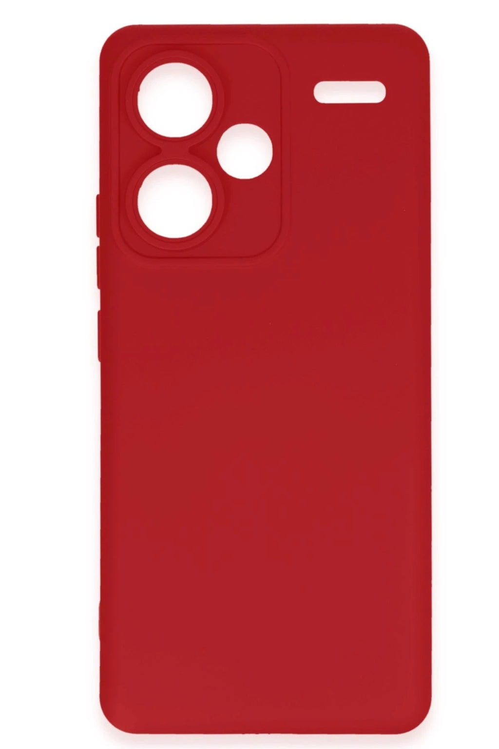 Mey İthalat® Redmi Note 13 Pro Plus Kılıf Nano içi Kadife Silikon - Kırmızı