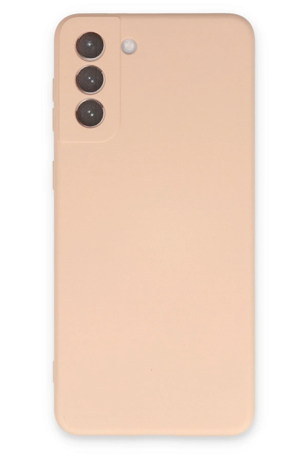 Mey İthalat® Samsung Galaxy S21 Plus Kılıf Nano içi Kadife Silikon - Pudra