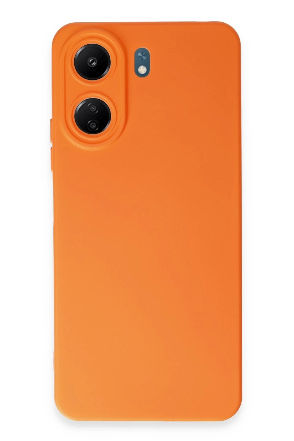 Mey İthalat® Redmi 13C Kılıf Nano içi Kadife Silikon - Turuncu