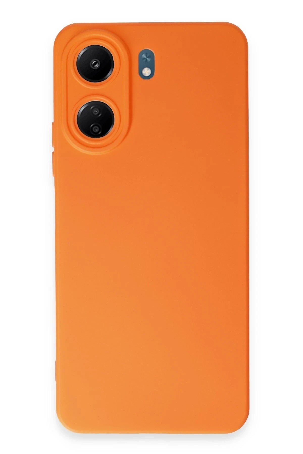 Mey İthalat® Redmi 13C Kılıf Nano içi Kadife Silikon - Turuncu