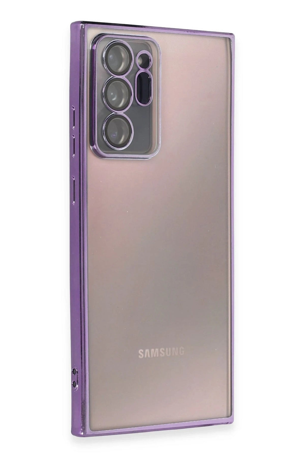 Mey İthalat® Samsung Galaxy Note 20 Ultra Kılıf Lensli Silikon - Mor