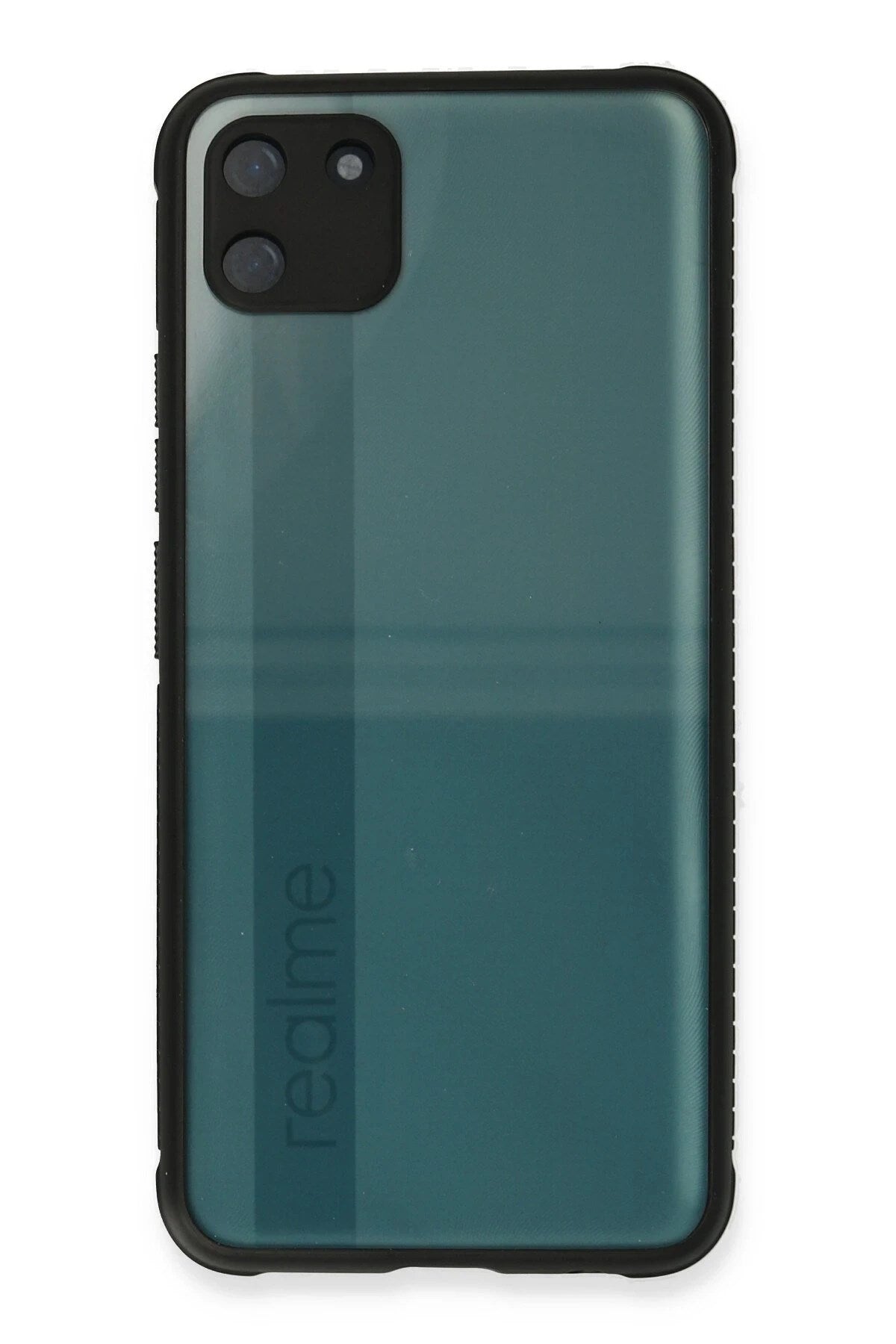 Mey İthalat® Realme C11 Kılıf Miami Şeffaf Silikon - Siyah