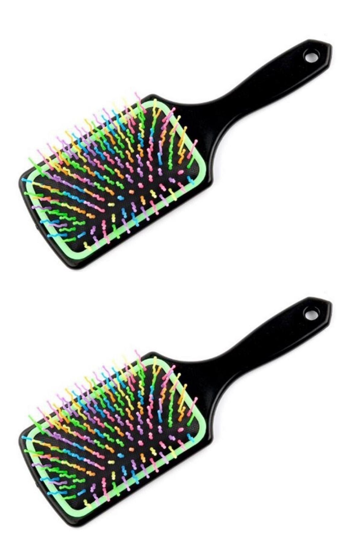 Saç Açıcı Pratik Renkli Uçlu Plastik Saç Fırçası Tarağı Ergonomik Tarak