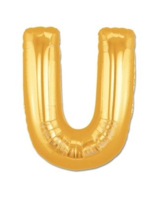 Mey İthalat® U Harf Folyo Balon Altın Renk 40 inç