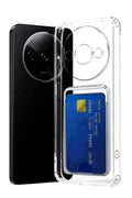 Mey İthalat® Redmi A3 4G Kılıf Kart Şeffaf Silikon - Şeffaf
