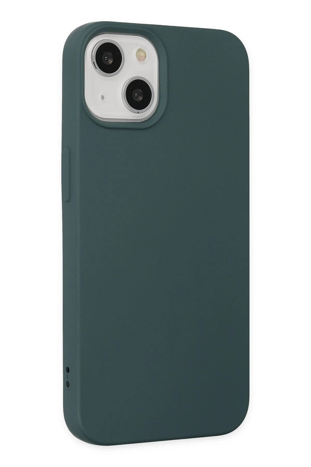 Mey İthalat® iPhone 14 Plus Kılıf Nano içi Kadife Silikon - Koyu Yeşil