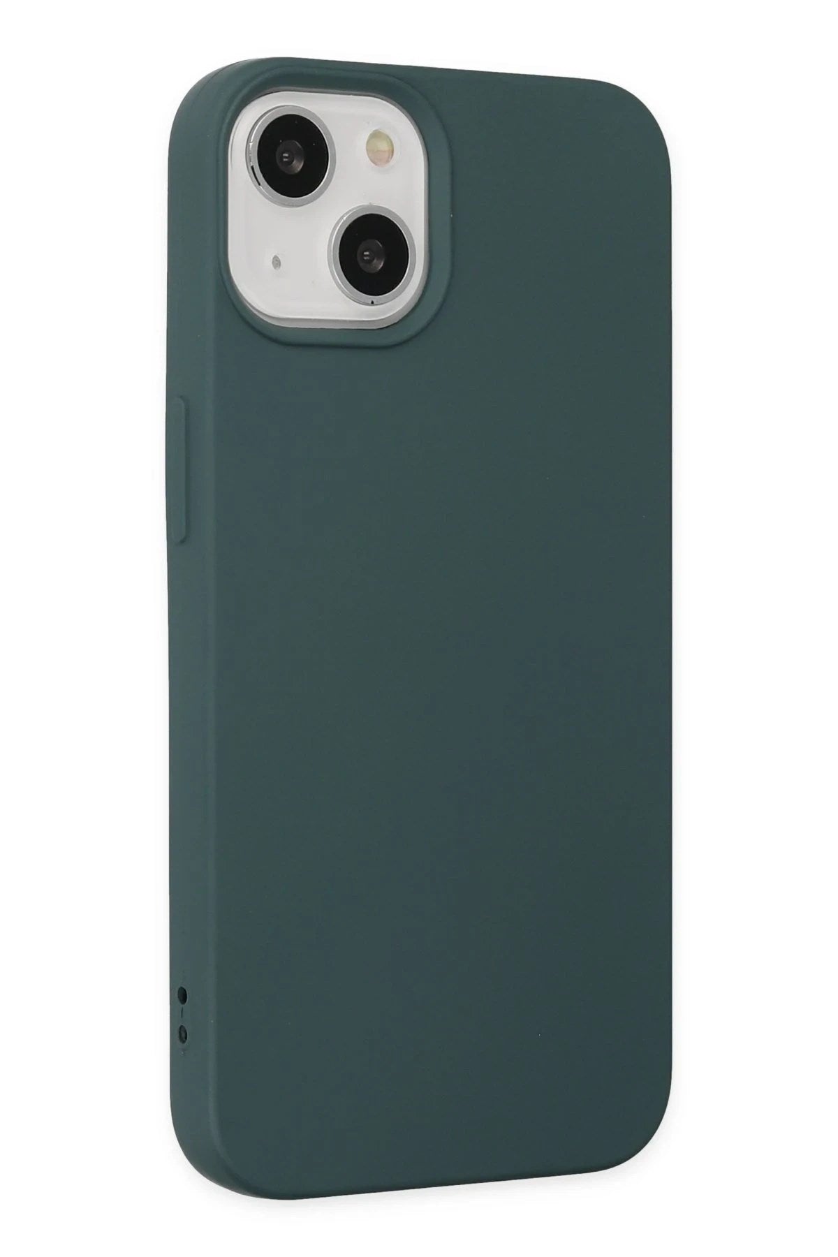 Mey İthalat® iPhone 14 Plus Kılıf Nano içi Kadife Silikon - Koyu Yeşil