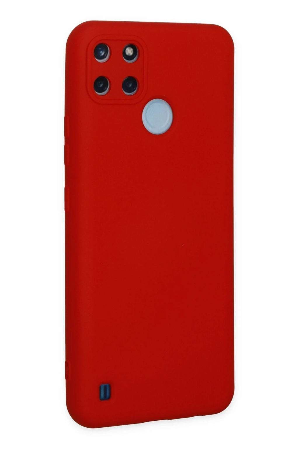 Mey İthalat® Realme C25Y Kılıf Nano içi Kadife Silikon - Kırmızı
