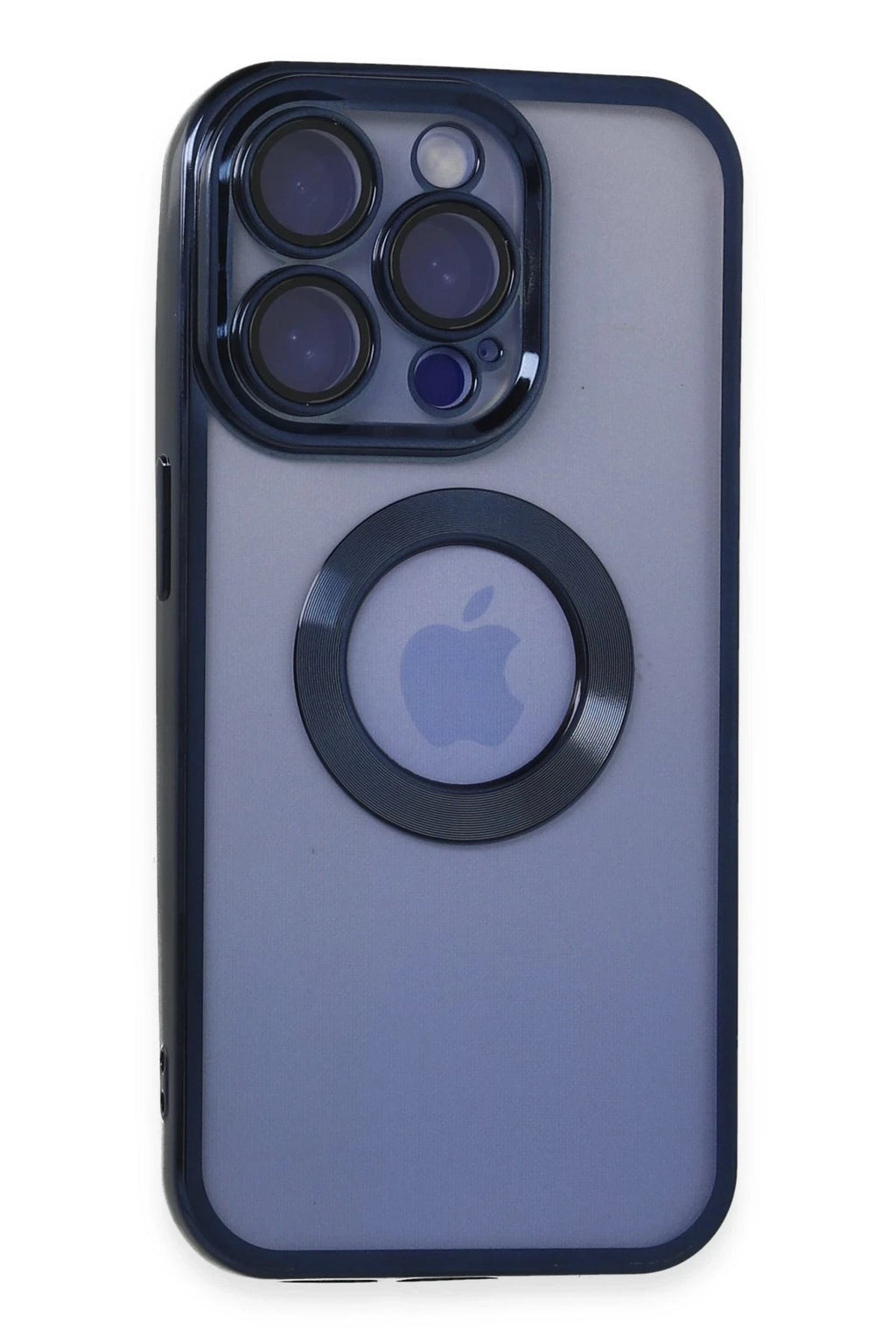 Mey İthalat® iPhone 15 Pro Max Kılıf Slot Silikon - Lacivert