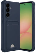 Mey İthalat® Samsung Galaxy A56 Kılıf Kelvin Kartvizitli Silikon - Lacivert