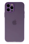 Mey İthalat® iPhone 12 Pro Kılıf Puma Silikon - Koyu Mor