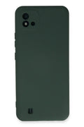 Mey İthalat® Realme C11 2021 Kılıf Nano içi Kadife Silikon - Koyu Yeşil