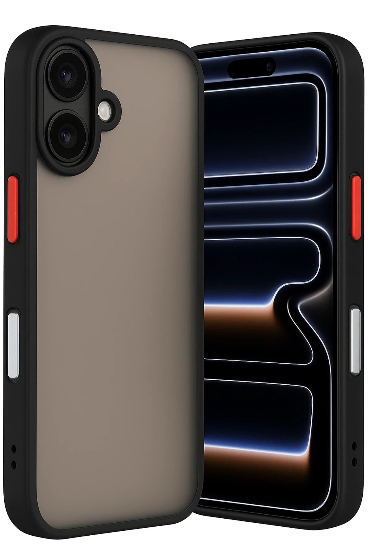 Mey İthalat® iPhone 17 Kılıf Montreal Silikon Kapak - Siyah